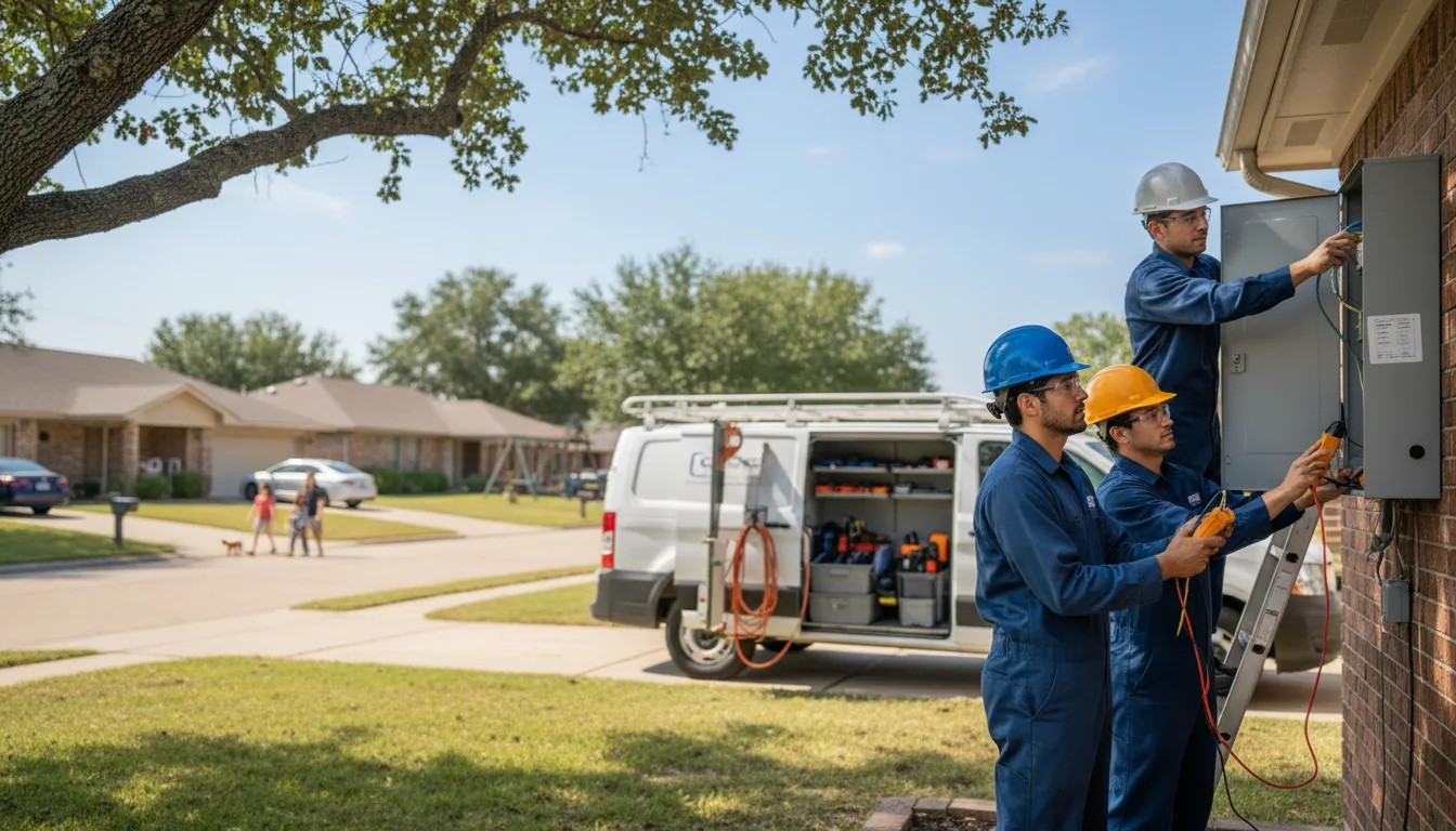 Certified electrician providing emergency electrical services in Jamesport, MO